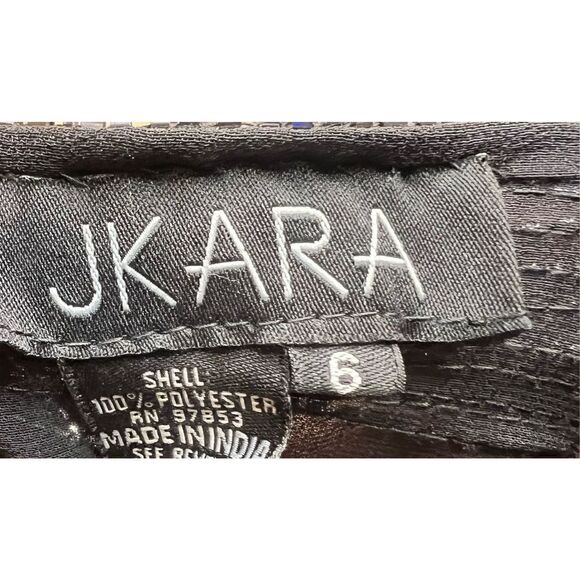 J Kara Women's Beaded Two Piece Jacket Dress in Black NWT Size 6 - Picture 6 of 8